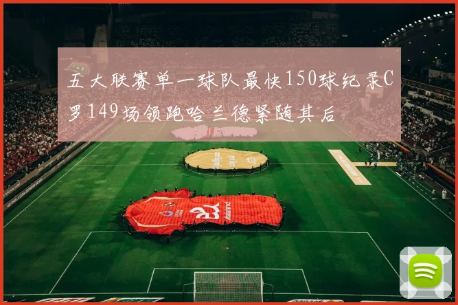五大联赛单一球队最快150球纪录C罗149场领跑哈兰德紧随其后